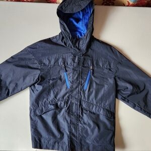 Gap Kids Blue Hooded Jacket Medium (8)